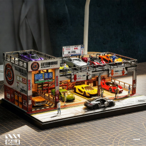 Lighted Parking Garage Model For Hotwheels and Tomica