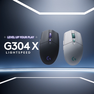 Logitech G304 X LIGHTSPEED Wireless Gaming Mouse Lightweight 57g HERO 25K Sensor LIGHTSPEED and Wired-Mode 106-Hr Rechargeable Battery 6 Programmable Buttons for PC/Mac