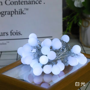 10M Fairy Garland LED Ball String Lights Outdoor Waterproof for Christmas Tree Wedding Home Indoor Decoration US/EU Plug Powered