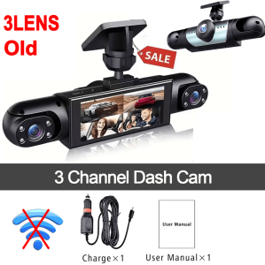 2026 New 360° 3/5 Channels Car Dash Cam Video Recorder 1080P Car DVR Front inside optional Rear View Night Vision Black Box