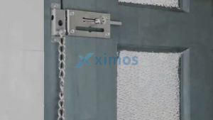 Xximos Stainless Steel Door Chain Lock Chain Guard Locks For Inside Door Sliding Bolt Lock (Black/Silver)