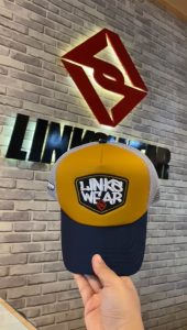 Linkswear Trucker Hat Topi Jaring Pria Distro Navy Mustard Grey