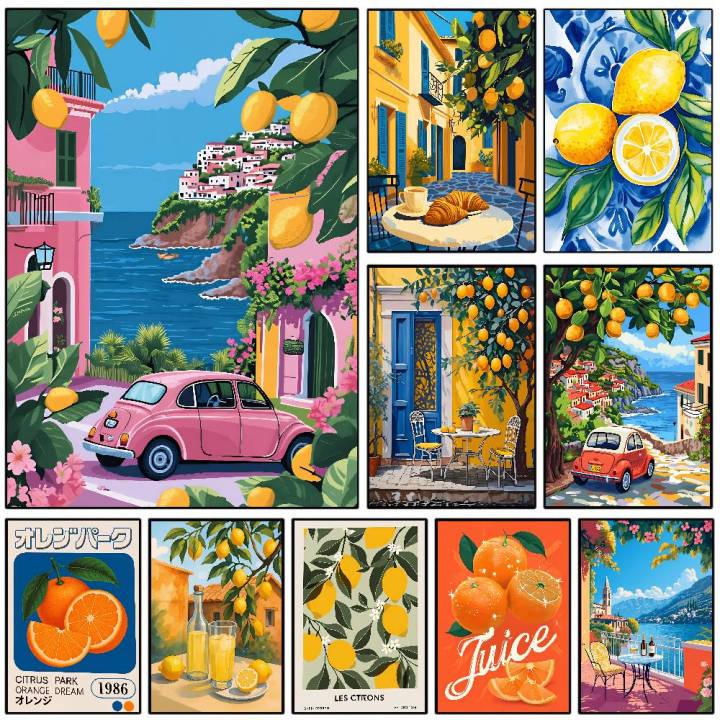 Bandai | Capri Lemons Wall Art La Dolce Vita Poster Canvas Print