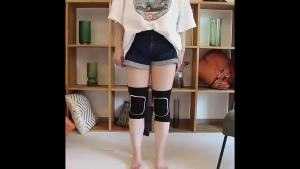 Miếng Đệm Đầu Gối Nén Hỗ Trợ Khớp Cho Người Bị Viêm Khớp Dụng Cụ Bảo Vệ Thể Thao Nam Bảo Vệ Khi Chơi Bóng Chuyền Tập Gym Chất Liệu Polyester Sọc