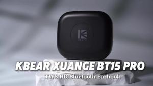 Kbear | IEM Bluetooth Earhook Adapter BT15 PRO KBEAR Bluetooth 5.4 Waterproof Long Battery With QDC Pins Wireless Cable For for KZ ZS12