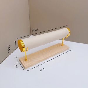 Giá Đỡ Vòng Tay Có Thể Tháo Rời Bằng Nhung Kèm Đế Gỗ Hộp Đựng Đồng Hồ Giá Trưng Bày Trang Sức Dành Cho Nữ Quà Tặng Di Động