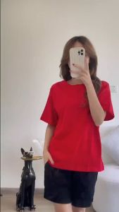 Bộ đồ nữ mặc nhà áo thun cotton tay ngắn trơn quần thun gân tăm ANHSTORE Set đồ nữ phong cách Hàn Quốc