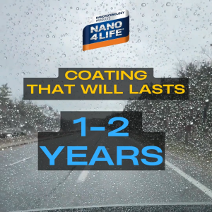 1-2 YEARS EFFECTIVE NANO4LIFE Nano4-Car Glass Set MADE IN GERMANY for WINDSHIELDS WINDOWS SUN/MOONROOF and other Glass Surfaces better than OTHER PRODUCTS in the market. PREVENTION IS BETTER THAN CURE.