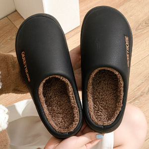 JIFANPAUL | Waterproof Anti-Slip Thick-Soled Protective Toe Outdoor Cotton Slippers