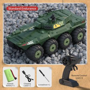 Large Rc Tank Buggy Car 1/32 Radio Control Car Remote Control Truck Amphibious Armored Vehicle 8WD Electric Model Toys for Boys