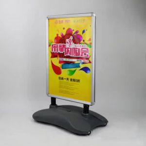 Movable Double Sided Water Fill Display Stand