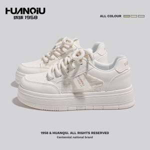 Universal Womens Casual Thick Bottomed White Sneakers Fall 2025 New Style Versatile Cross Strap Waterproof Platform Loafers