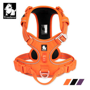 TRUELOVE No Pull Pet Harness Adjustable Dog Harness with Quick Release Buckle Soft Handle Breathable Mesh Reflective for Dog