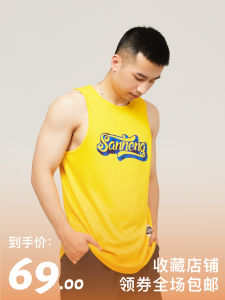 American Sports Basketball Vest Mens and Womens Fitness Tide Retro Basic All-Matching Waistcoat Sleeveless Quick-Drying Wicking Basketball Clothes