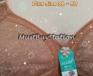MBS Plus Size 36 - 50 Women Biggest Soft Bra Non-Wired (2008)