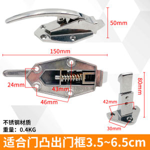 Công Nghiệp Tủ Đông Lò Nướng Cửa Chiếu Tay Cầm Lạnh Lưu Trữ Cửa Nhỏ Hợp Kim Kẽm 6 Inch Kích Thước Hạng Nặng Phần Cứng