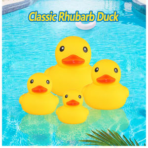 Mini Silicone Yellow Duck Bath Toys Duckling Play Toy Baby Kids Children Toddler Swimming Shower Bathing Water Cute Cartoon Pool Duck Swimming Toys
