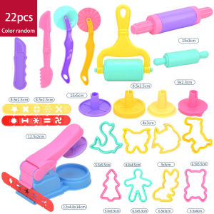DIY Creative 3D Plasticine Mold Modeling Clay Accessories Set Play Dough Tool Kit Plastic Knife Mold Kids Educational Toys