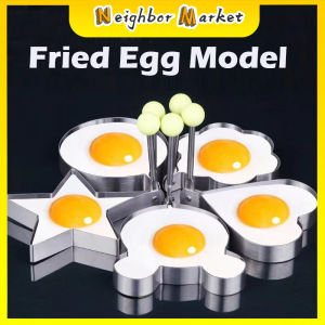 4 Shapes Stainless Steel Fried Egg Shaper Ring Pancake Mould Omelette Mold Kitchen Cooking Tools