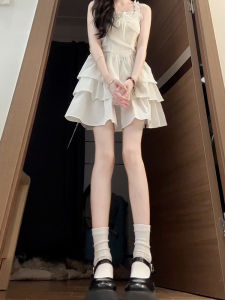 ZHENMANZI | Sweet French Style Short White Dress Womens Summer A-Line Princess Cut