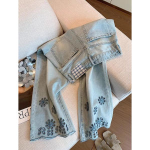 Stylish Elegant Plus Size Retro Loose Slimming Capri Jeans