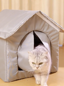 CHONGN บ้านแมว บ้านหมา แอร์แมว บ้านสุนัขควบคุมอุณหภูมิ ฤดูหนาวอบอุ่นและเย็นในฤดูร้อน อุณหภูมิล็อคที่ยาวนาน