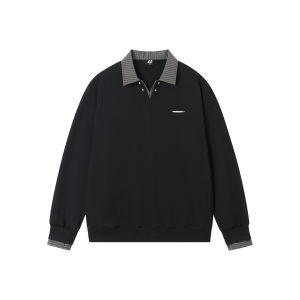 FORNINES | Polo Shirt for Couples Innerwear Turn-down Collar
