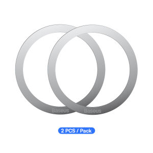 BASEUS | Baseus 2PCS Magnetic Holder Metal Ring for iPhone 17 Air 16 15 Pro Max MagSafe Magnet for Samsung Xiaomi Wireless Charging Plate