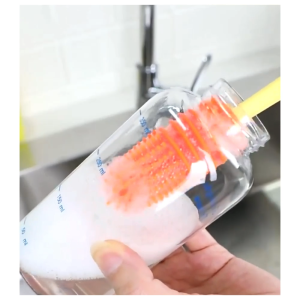Bottle Cleaning Brush Set Long Handle Silicone Cleaner Brushes Thermos Lid Cup Drinking Straw Bottles