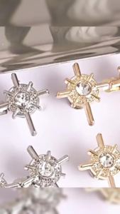 Allwell 1ชุด ตะขอกางเกง หัวเข็มขัดปรับขนาดกางเกงยีน ขนาดเล็ก รัดรูป Fashion Pins