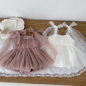 Girls Princess Dress 1-5 Y baby Girls Wedding Sleeveless Three-Dimensional butterfly Mesh Carnival Birthday Party Evening Dress