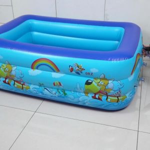 Kolam Renang Anak 3 Rings Thick Rubber Inflatable Swimming Pool Pvc Kolam Berenang Portable