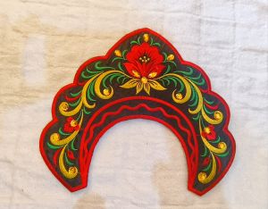 bordir mahkota mawar / aksesoris tari