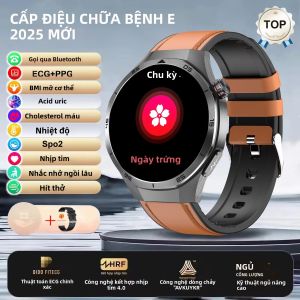Đồng Hồ Thông Minh ECG+PPG Dành Cho Nam - Chẩn Đoán Bằng Laser Theo Dõi Huyết Áp Ba Mức Cao Nhịp Tim Gọi Điện Theo Dõi Sức Khỏe Mẫu 2025