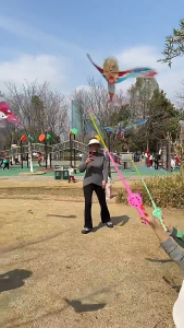 Mainan Joran Pancing Genggam Layang-layang Walet Dinamis Joran Pancing Nezha Haohai Mini Plastik Gemetar Besar