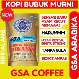 Kopi Bubuk Arabika Murni 1kg | Kopi Arabica Sidikalang Asli Medan | Kopi Hitam Kiloan Kental Murah