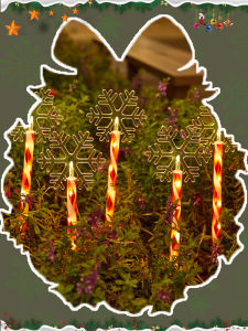 2026 Christmas Snowflake Outdoor Landscape Solar Powered Atmosphere Lighting Plug-In Lights Waterproof Garden Courtyard Lighting