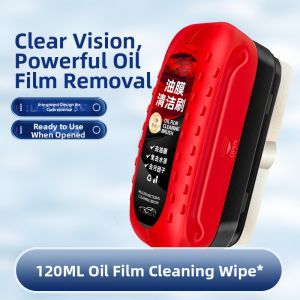 Powerful Oil Film Removal Car Glass Cleaning Wipes and Brush