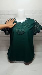 Shafire Ericcana 089 Blus Women Sifon Brokat ala ala Korean