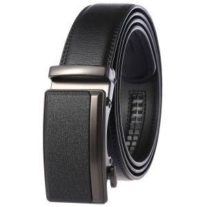 Mens Leather Belts Fashion Automatic Buckle Cowskin Male Belts Luxury Designer Black Brown 3.5cm