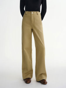 DUSHU | Plus Size Deconstructive Workwear Jeans Wide Leg Winter Pants