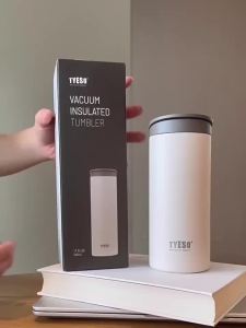 TYESO | Bình Giữ Nhiệt Tyeso 500ml Bằng Thép Không Gỉ Chống Rò Rỉ Cốc Cà Phê Du Lịch Di Động Có Thể Lấy Nước Trực Tiếp