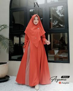 New Ayyana Gamis syari set hijab ukuran m l xl xxl bisa buat seragaman fashion muslim wanita polos