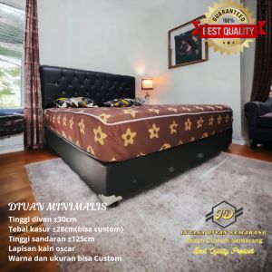 DIVAN DIPAN TEMPAT TIDUR SANDARAN MINIMALIS KANCING
