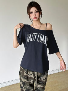 Kliou American Street Vintage Letter Print T-shirt: A Versatile Fashion Top