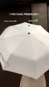 Payung Lipat Anti Sinar UV Payung Lipat Jumbo Premium Folding Travel Umbrella Bahan Tebal Warna Warni Estetik