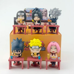 Bandai | New In Stock 2026 Bandai Naruto Breeze Ramen Lamian Noodles Theme Blind Box Handmade Ornament Gift Naruto Sasuke Model Toys