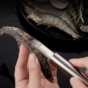 Stainless Steel Shrimp Stripper Shrimp Line Remover Peeler Cleaning Peeling Seafood Tools Kitchen Accessories