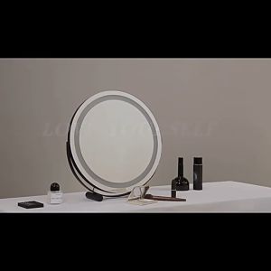 [OKLIFE.SG]360° Rotating LED Makeup Mirror/Smart touch dimming makeup mirror/HD led light makeup mirror