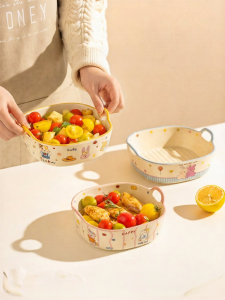 MODERN SWEETHOME | Versatile Oven-Safe Air Fryer Baking Bowl Ceramic